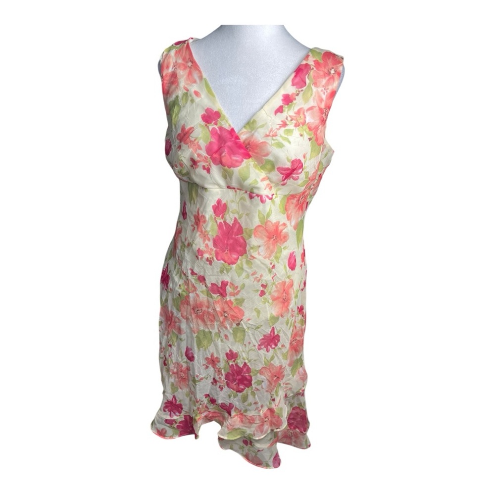 Chic Floral Midi Dress Plus Size 16 by Giorgio Fiorlini